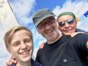 Peter Grandl glücklich mit Familie