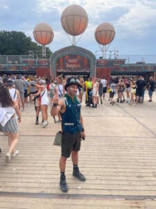 Silvio auf einem Festival